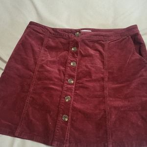 Maurices Corduroy Skirt Size 16